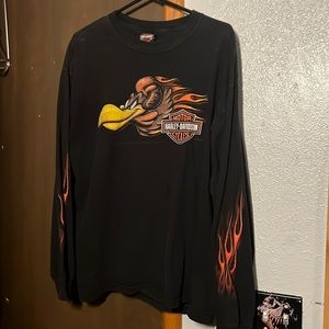 Rare vintage Harley Davidson Looney tunes long sleeve